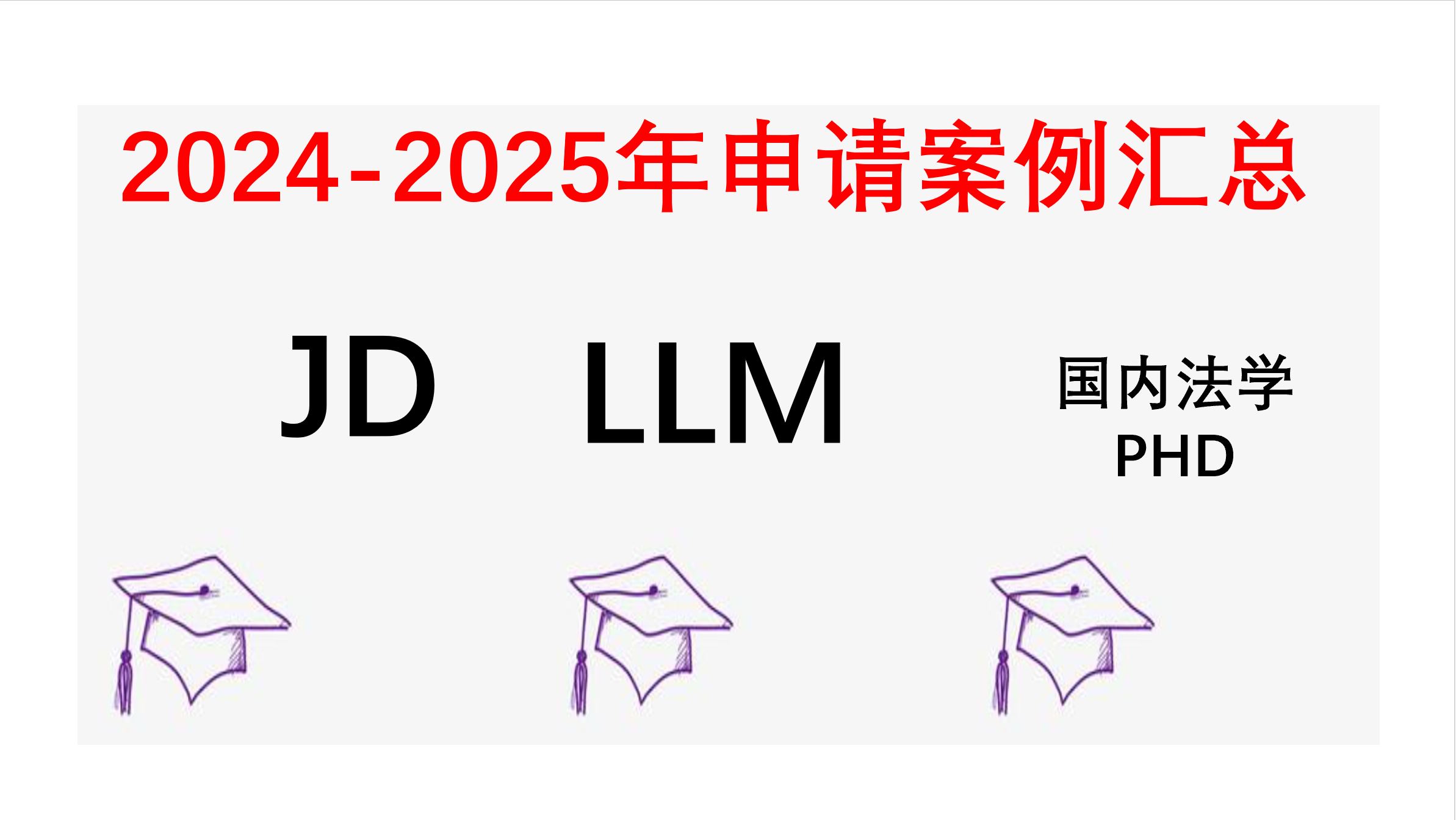 2024-2025年申请案例汇总