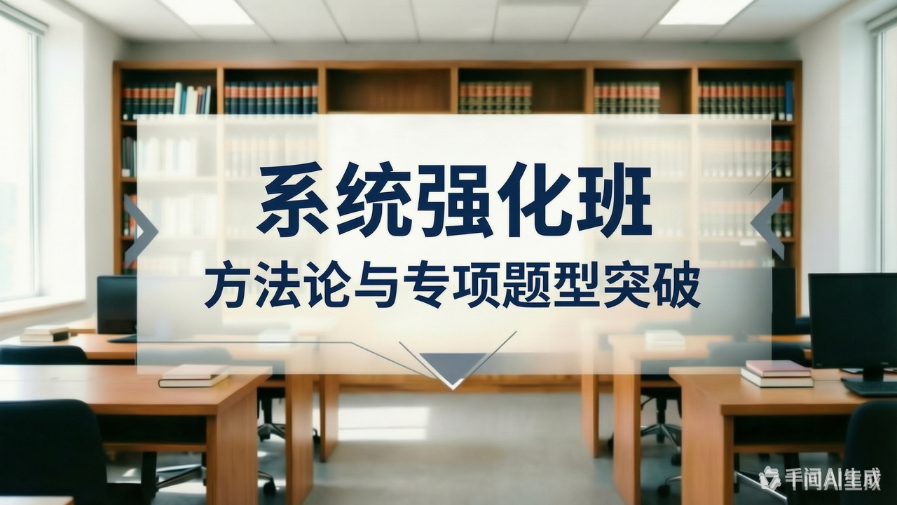 系统强化班（方法论与专项题型突破）